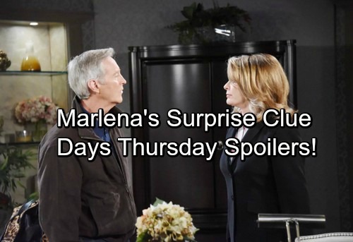Days of Our Lives Spoilers: Thursday, September 14 – Marlena’s Surprise Clue – Sheila’s Bad News for Adrienne