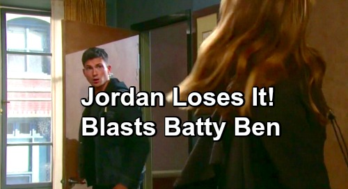 Days of Our Lives Spoilers: Crazy Fire-Setting Kidnapper Jordan Confronts Ben With Shocking Outcome