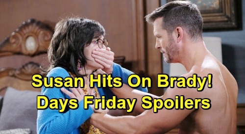 Days of Our Lives Spoilers: Friday, July 19 – Xander Fights Gabi – Brady Fends Off ‘Susan’ – The Real Susan Arrives