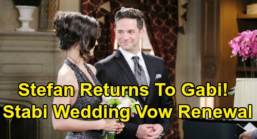 Days of Our Lives Spoilers: Stefan DiMera & Gabi’s Wedding Vow Renewal – Brandon Barash Return Brings ‘Stabi’ New Chapter?