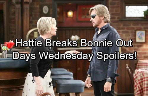 Days of Our Lives Spoilers: Wednesday, August 9 – Hattie Helps Bonnie Escape – Justin Confesses to Sonny – Steve and Kayla Fight
