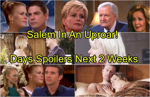 Days of Our Lives Spoilers: Next 2 Weeks – Abigail Shocked As Sami Kisses Chad – Victor’s Stunning Announcement