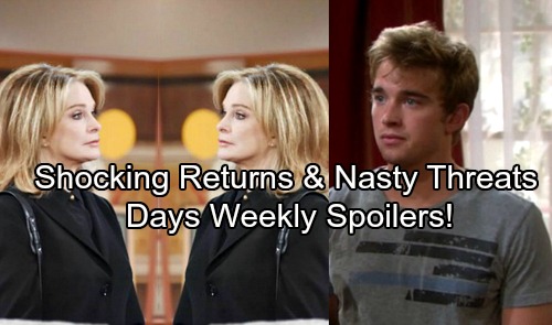 Days of Our Lives Spoilers: Week of September 11 – Shocking Returns, Nasty Threats and Dangerous Games