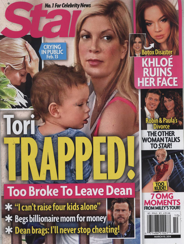 Dean McDermott Still Cheating On Tori Spelling, Tells Friends He’ll Always Cheat (PHOTO)