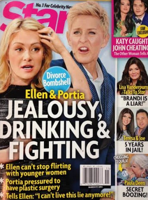 Ellen DeGeneres and Portia de Rossi Divorce Looms After Ellen Caught Cheating? (PHOTOS)