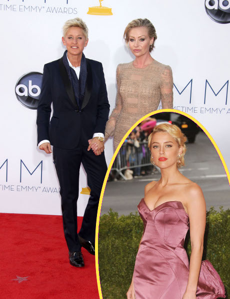 Amber Heard Makes Her Move On Ellen DeGeneres: Portia Rossi In A Jealous Rage!