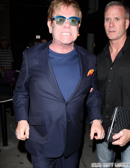 Elton John F Bomb Fight With Photogs and Paparazzi at Craig’s Restaurant  (VIDEO – PHOTOS)