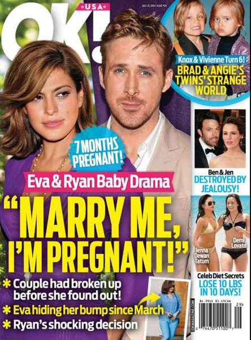 Eva Mendes Pregnant With Ryan Gosling’s Baby – First Child Pregnancy 7 Months Along