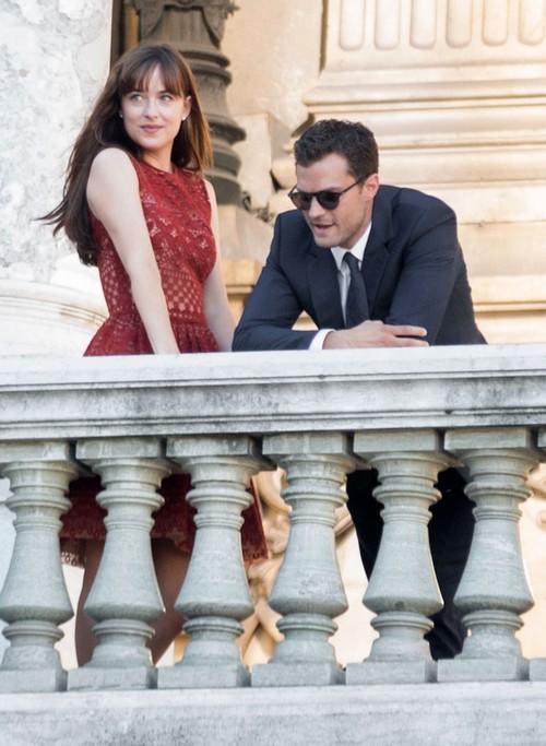Jamie Dornan, Dakota Johnson and Crew Filming ‘Fifty Shades Darker’ at Palais Garnier in Paris: Update – New Photos on Set
