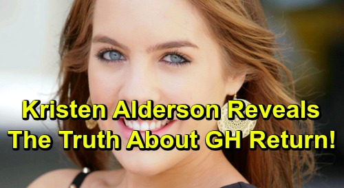 General Hospital Spoilers: Kristen Alderson Reveals The Truth About GH Return as Starr Manning