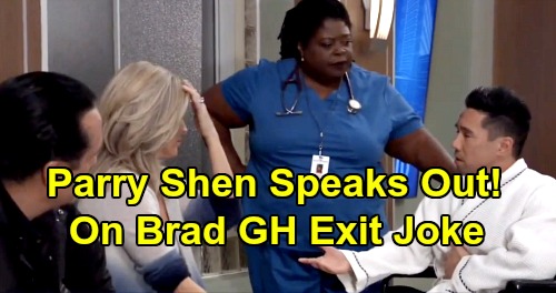 General Hospital Spoilers: Parry Shen Speaks Out About Brad Cooper Exit Joke – GH Star Admits Social Media Blunder