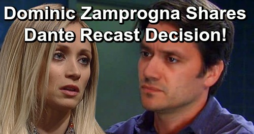 General Hospital Spoilers: Dominic Zamprogna Reveals Dante Recast Decision – Shares GH Return Filming Details