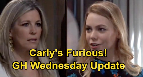 General Hospital Spoilers: Wednesday, March 25 Update – Nelle News Enrages Carly – Portia Attacks Ava – Jordan’s Awful Decision