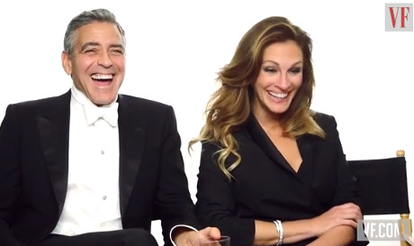 George Clooney And Julia Roberts Take A Jab At Gwyneth Paltrow At Vanity Fair’s 2014 Hollywood Cover Shoot! (VIDEO)
