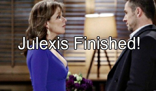 General Hospital (GH) Spoilers: Julian Attacks Alexis Over Bloody Shirt – Julexis All Over But The Crying
