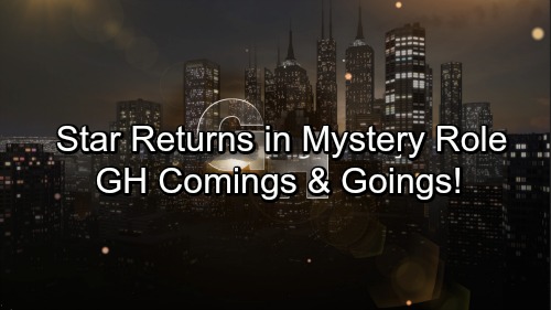 General Hospital Spoilers: Casting News – Comings and Goings – Big Returns and a Mysterious Debut – New Gig for GH Star