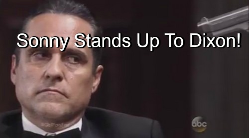 General Hospital (GH) Spoilers: Sonny Shocks Wedding Crowd by Standing Up To Dixon, Takes Down Murderous Mobster
