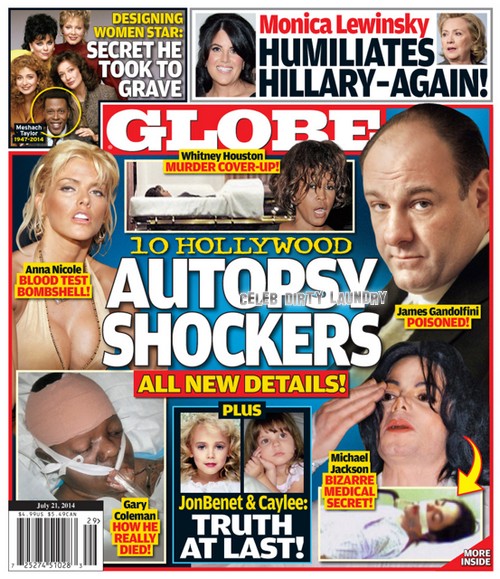 GLOBE: 10 Hollywood Autopsy Shockers – Was James Gandolfini Poisoned? (PHOTO)
