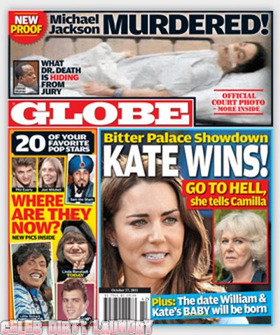Globe Magazine: Kate Middleton Wins Palace Showdown – Photo