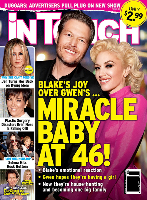 Gwen Stefani Pregnant With Blake Shelton’s Baby – The Voice Star’s Miracle Baby On The Way?