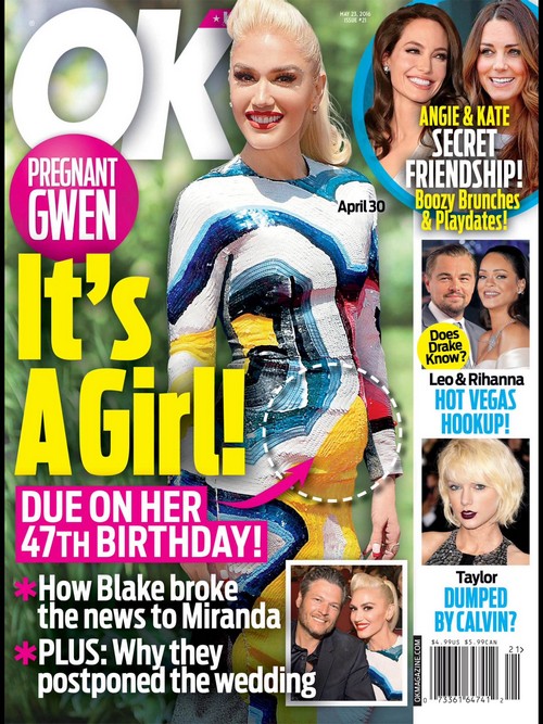 Gwen Stefani Pregnant With Baby Girl: Blake Shelton Tells Miranda Lambert He’s Expecting Birth of First Child