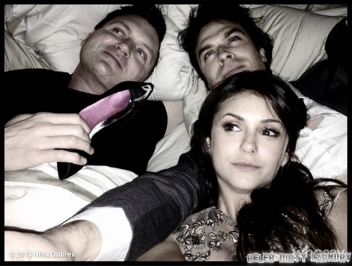 Ian Somerhalder & Nina Dobrev In Bed Together – Hot Lovers (Photo)