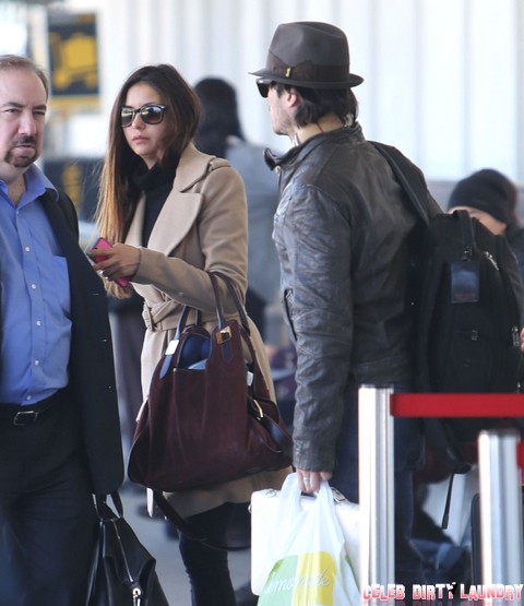 Ian Somerhalder and Nina Dobrev Love Relationship At Risk – Spend Weekend Apart, Split Imminent?
