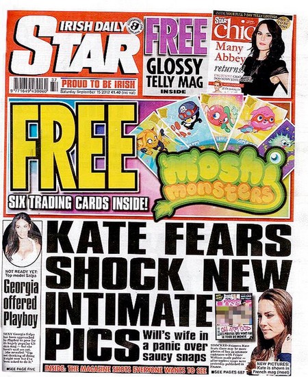 Kate Middleton’s Nude Topless Pictures Force Irish Daily Star’s Editor Forced To Resign – Absurd Censorship (Photos)