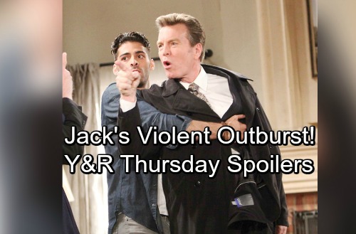 The Young and the Restless Spoilers: Thursday, March 22 – Jack’s Violent Outburst At Victor – Nick’s Plan Flops
