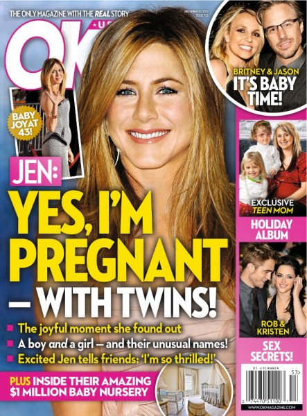 Jennifer Aniston Says “Yes, I’m Pregnant With Twins” – Report