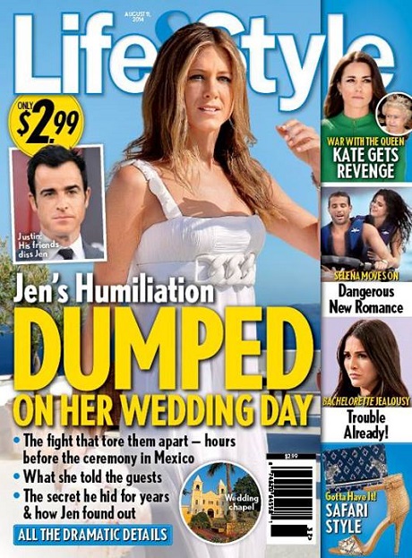 Jennifer Aniston Dumped By Justin Theroux On Wedding Day In Cabo – Marriage On Permanent Hold?