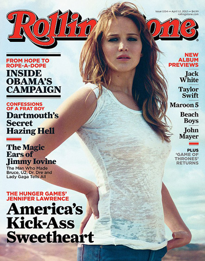 Jennifer Lawrence Wears A See-Through Shirt On The Cover Of Rolling Stone