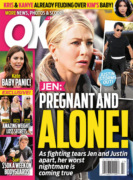 Jennifer Aniston Frustrated, Pregnant and Alone — Justin Theroux Preparing to Leave her? (PHOTO)