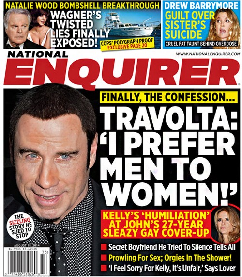 John Travolta Allegedly Gay: Prefers Men to Women – Kelly Preston ‘Humiliated’ by Doug Goterba Tell-All (PHOTO)