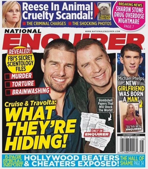 Tom Cruise and John Travolta Hiding Scientology Secrets According to FBI Files – Report (PHOTO)