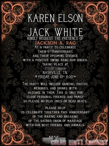 Karen Elson & Jack White Celebrate Divorce With A Party (Photo)