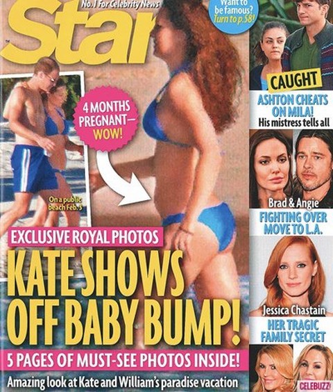 Kate Middleton Shows Off Her Bikini Baby Bump – NEW PHOTOS RELEASED