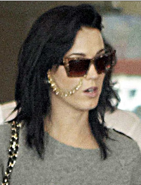 Katy Perry Looking Silly Wearing An Indian Bridal Nose Chain