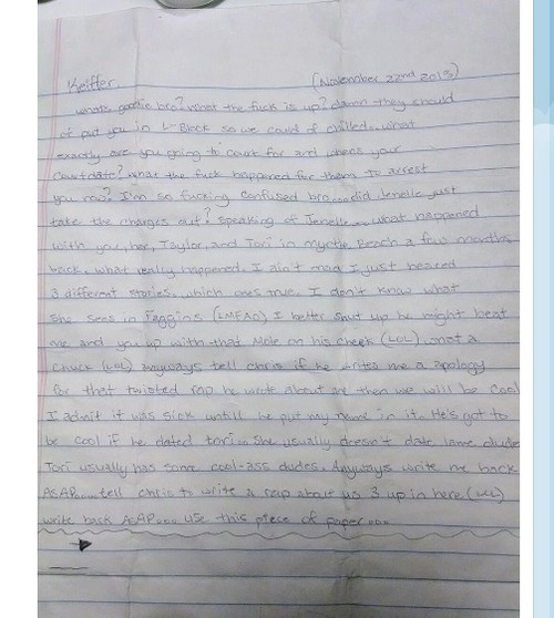 Jenelle Evans Ex Keiffer Delp Out Of Jail: Posts Photo Of Letter Courtland Rogers