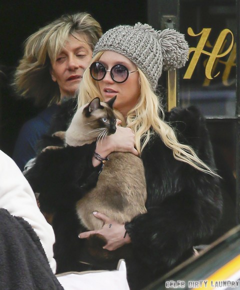 Kesha’s Cute Pic With A Cat