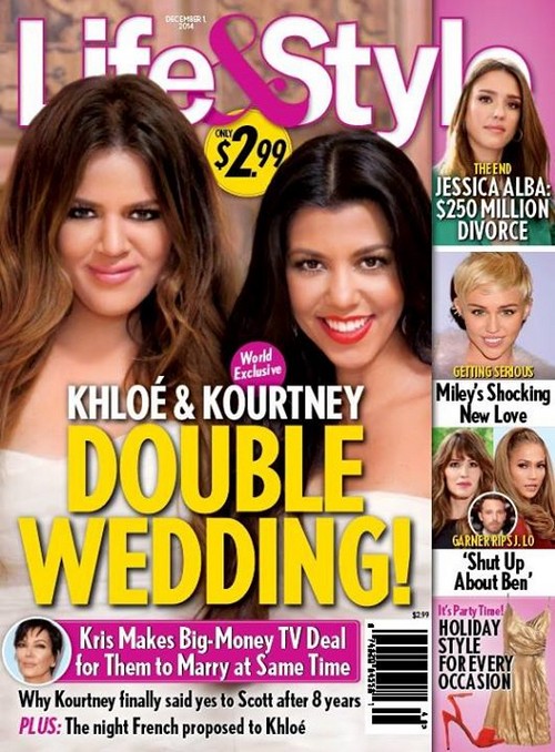 Khloe and Kourtney Kardashian Double Wedding To French Montana and Scott Disick? (PHOTO)