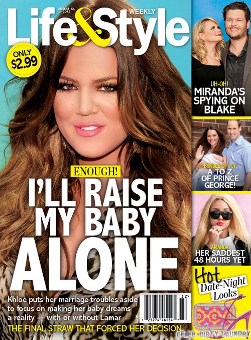 Khloe Kardashian To Raise Baby Alone: Single Mother After Separation and Divorce From Lamar Odom (Photo)