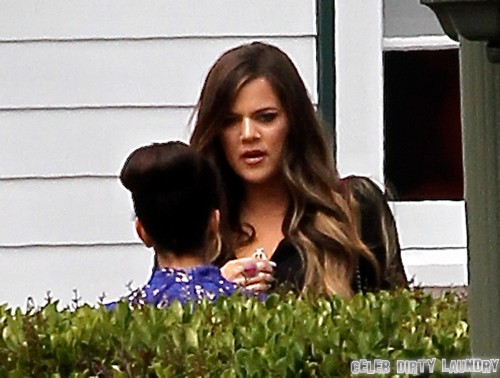 Khloe Kardashian Visibly Upset at Kris Jenner Talk Show Filming (PHOTOS)