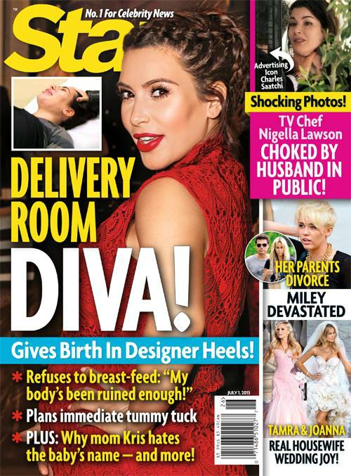 Kim Kardashian Refuses To Breastfeed Baby Girl And Plans Immediate Tummy Tuck – Diva Mom Disaster! (Photo)
