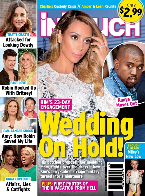 Kim Kardashian And Kanye West Living Apart, Wedding Cancelled – Report