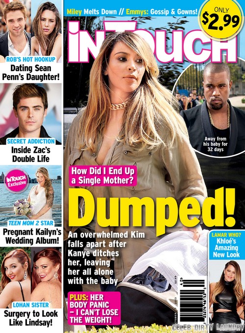 Kim Kardashian Abandoned by Kanye West: Kim Devastated as Kanye Walks Out (PHOTO)