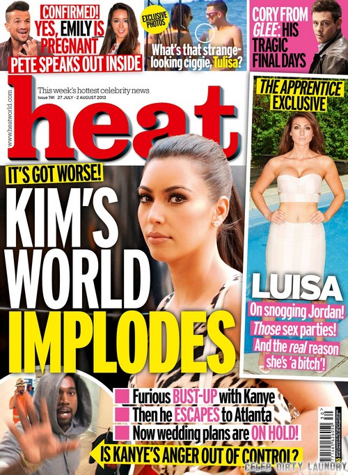 Kim Kardashian and Kanye West’s Relationship Over – “World Implodes” As They Fight (PHOTO)