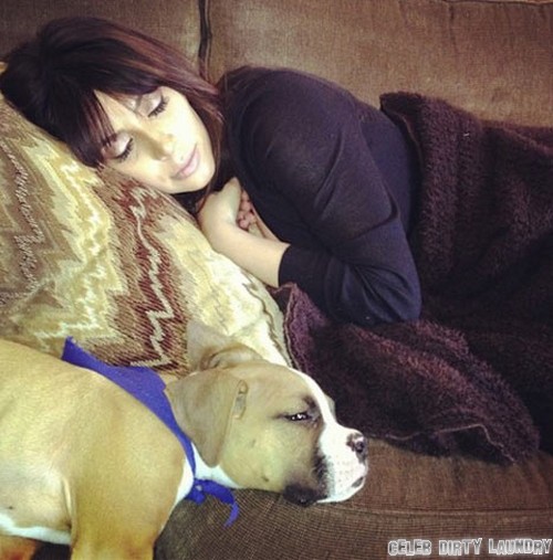 Kim Kardashian’s First Picture Released – “Sleeping” Post Birth  – Can You See North West? (PHOTO)