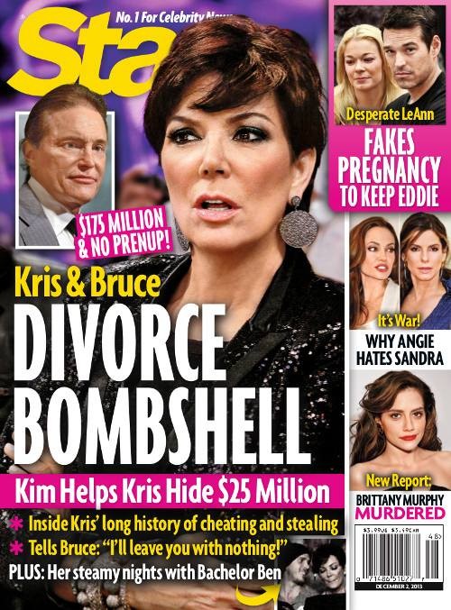 Kris Jenner and Kim Kardashian Hide $25 Million From Bruce Before Filing Divorce (PHOTO)