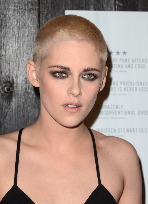 Kristen Stewart Debuts Drastic Buzz Cut In Solo Red Carpet Appearance